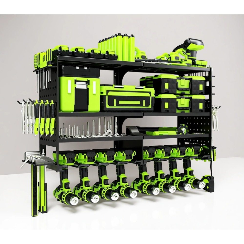 Heavy Duty 4 Tier 8 Slot Wall  - Tools For Garage Workshop avaliação e preço