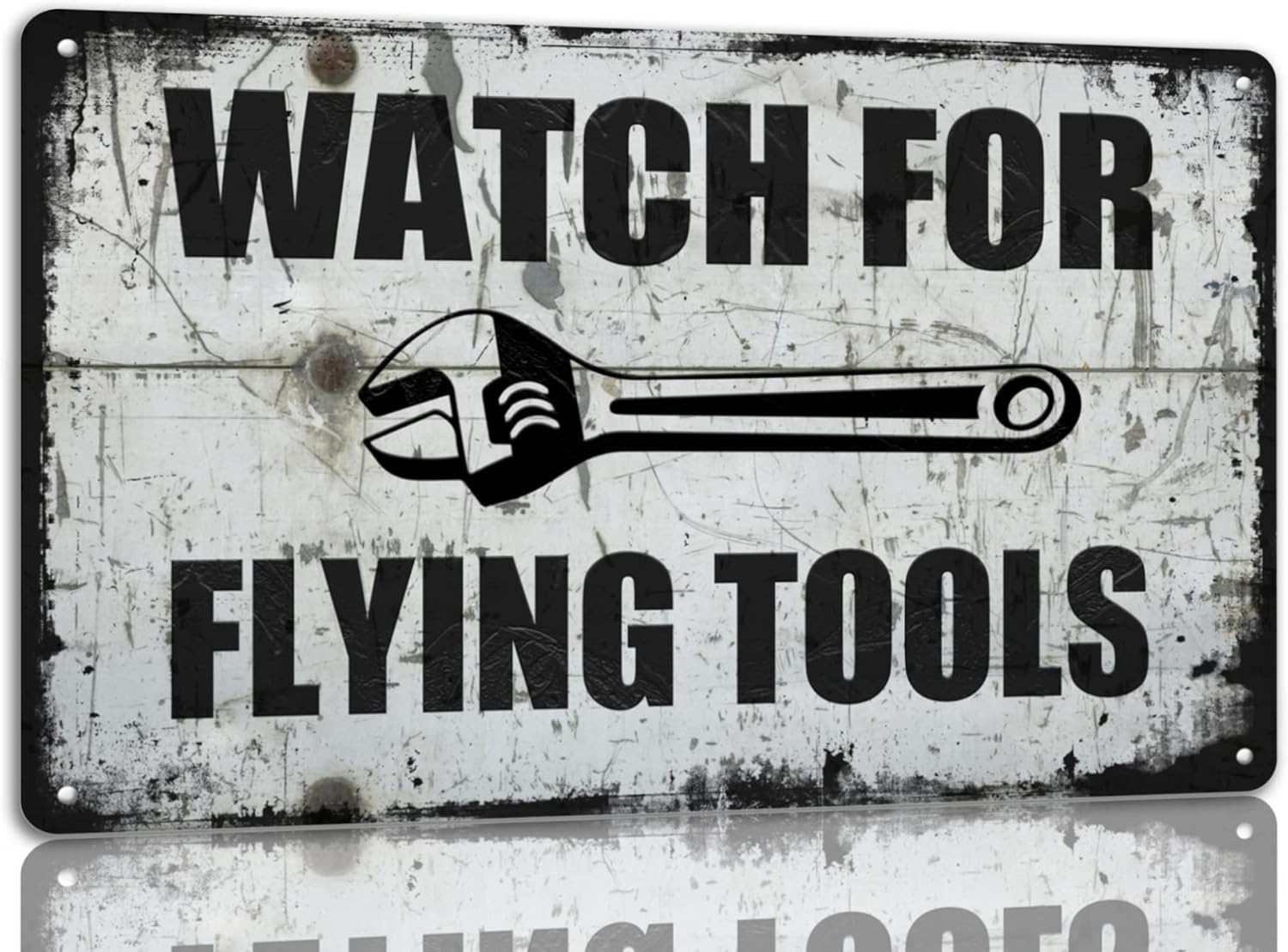 Watch For Flying Tools Metal T - Tools For Garage Workshop avaliação e preço
