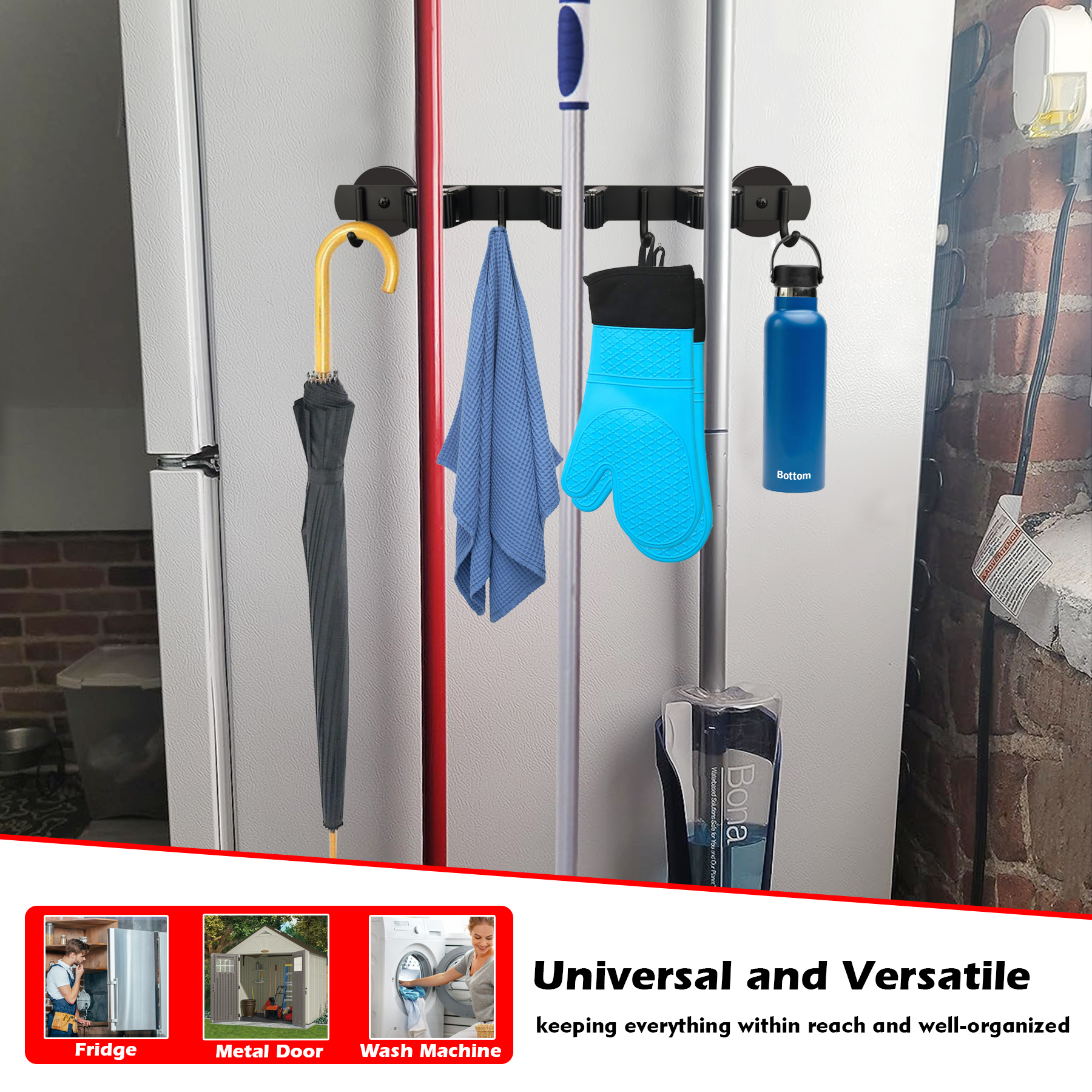 Magnetic Broom and Mop Holder  - Workshop Tools Types avaliação e preço
