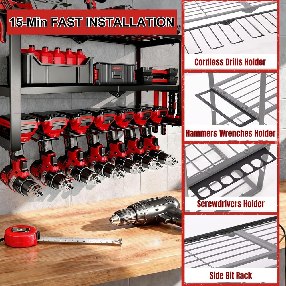 150Lbs 3 Layer Metal Tool Stor - Tools For Garage Workshop avaliação e preço