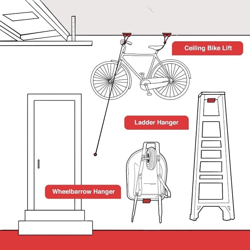 Heavy Duty Ladder Hooks - Wall - Workshop Tools Types avaliação e preço