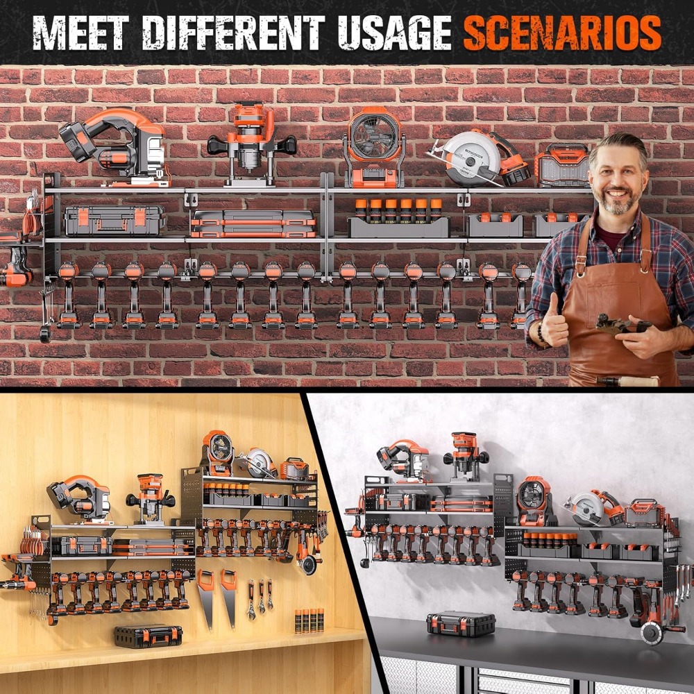 Large Wall Mount Tool Organize - Tools For Garage Workshop avaliação e preço