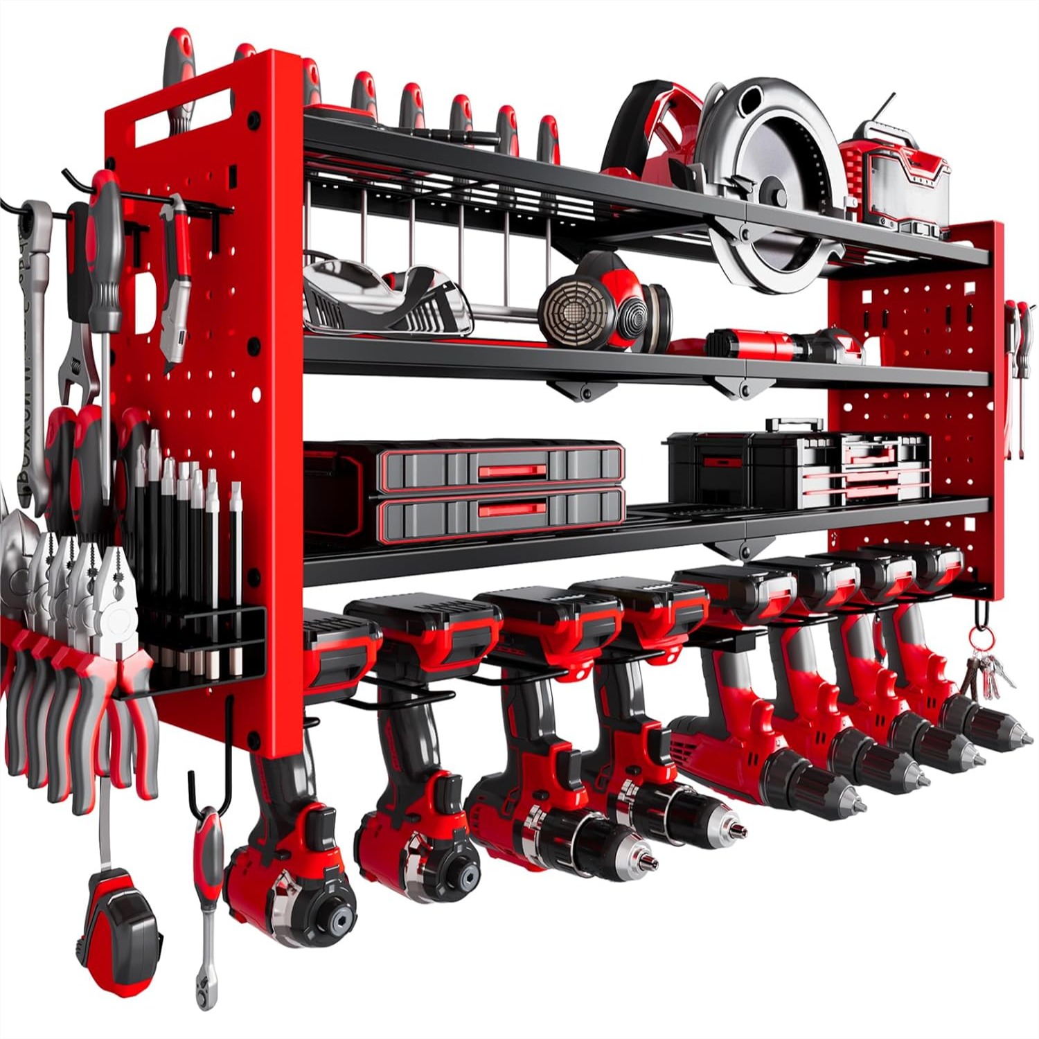 4-Layer Large Capacity Tool Ra - Tools For Garage Workshop avaliação e preço