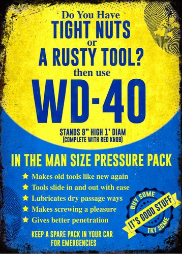 Vintage Retro WD40 Spray Garag - Tools For Garage Workshop avaliação e preço