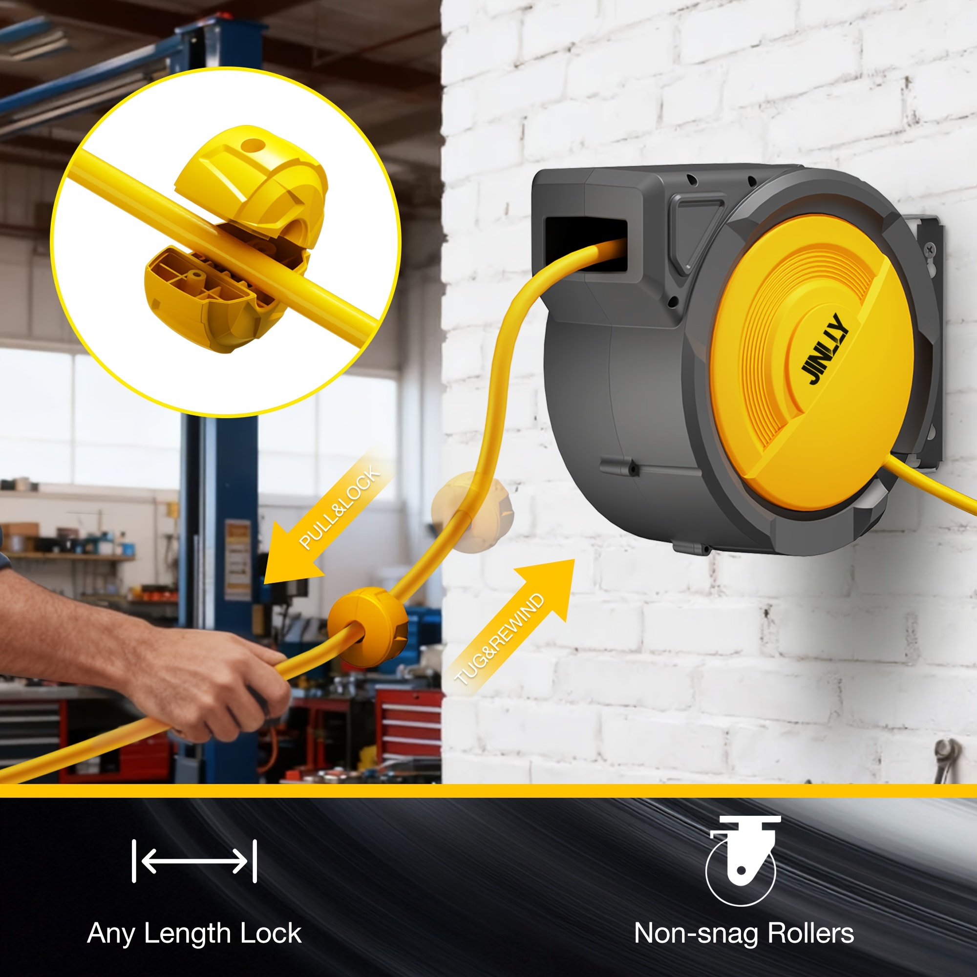 Heavy-Duty Retractable Air Hos - Tool Workshop avaliação e preço