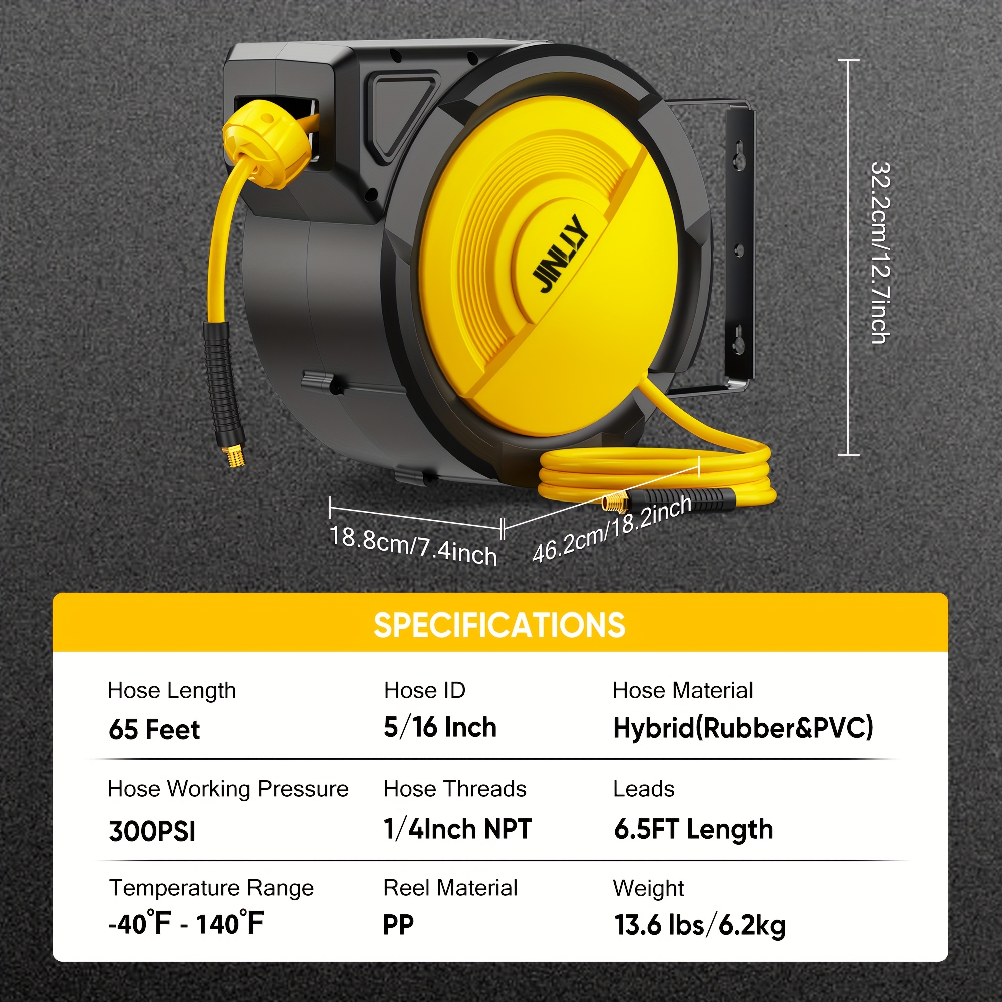 Heavy-Duty Retractable Air Hos - Tool Workshop avaliação e preço