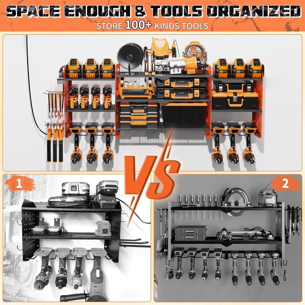 Large Wall Mount Tool Organize - Tools For Garage Workshop avaliação e preço