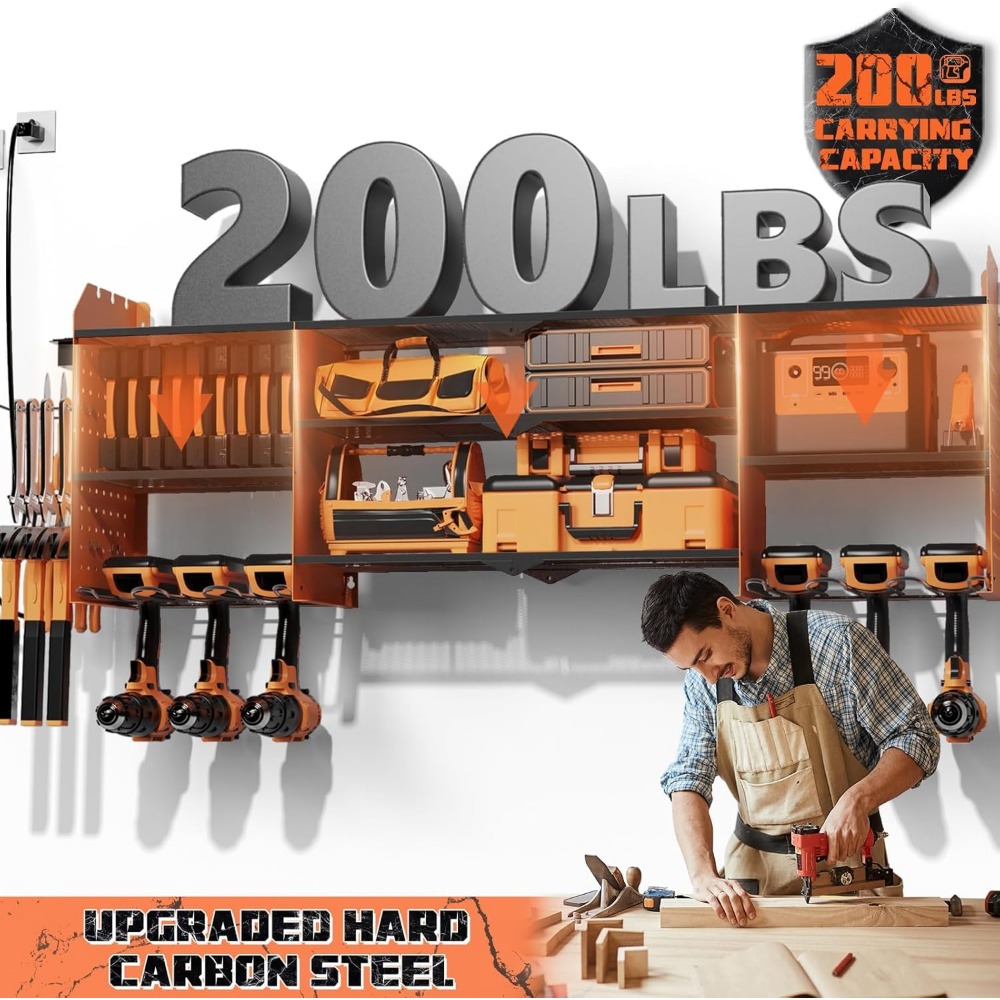 Large Wall Mount Tool Organize - Tools For Garage Workshop avaliação e preço