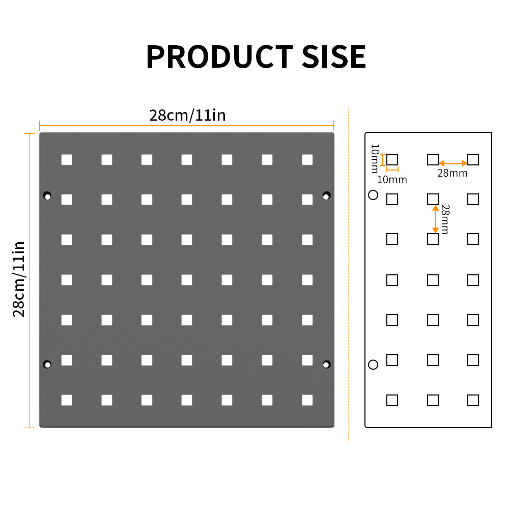 Pegboard 28cm Square | Multi-U - Tools Use In The Workshop avaliação e preço